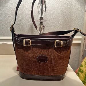 Gonzalez Brown suede & leather purse from Argentina